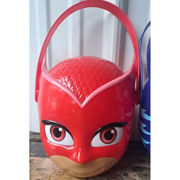 3 PJ MASKS  Halloween Easter Candy Plastic Bucket Pails - Picture 4 of 10